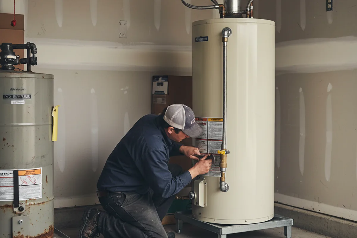 Water heater and shutoff valve replacement in Black Diamond