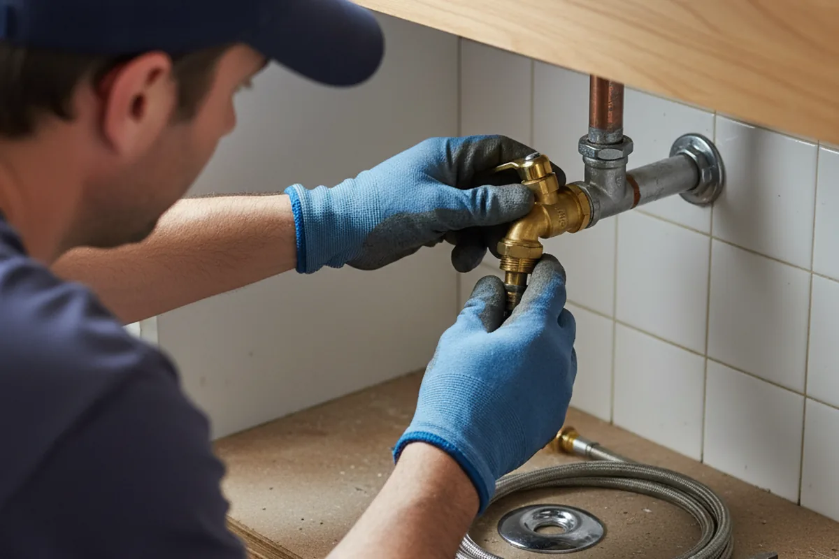 Shutoff valve and fitting work during Repiping in Black Diamond